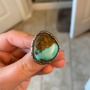 Genuine turquoise ring